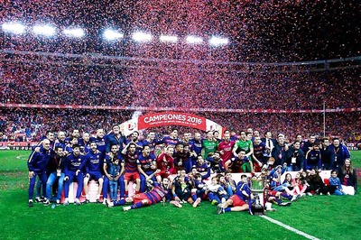 Jordi Alba, Neymar Score As Barcelona Beat Sevilla 2-0 to Lift Copa Del Rey Title