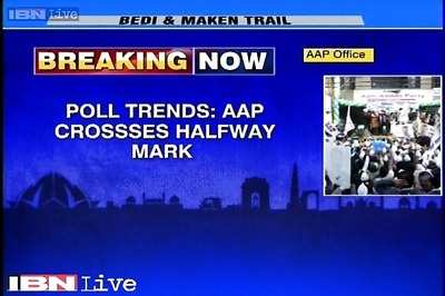 AAP supporters celebrate party's excellent show in Delhi elections