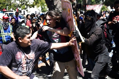 Black-clad Anarchists Storm Berkeley Rally, Assaulting Five