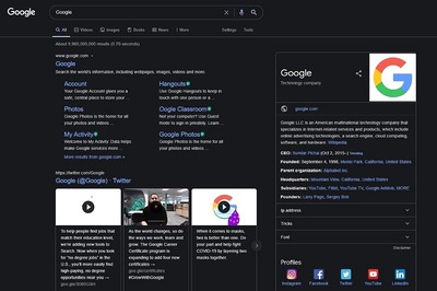Google Search Finally Starts Rolling Out Dark Mode for Desktop Browsers