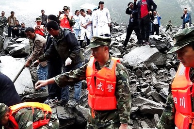 15 Dead, Scores Missing Hours After Landslide Buries Chinese Village