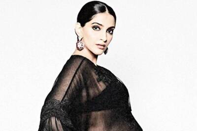 Sonam Kapoor Aces Maternity Chic Attire on Koffee With Karan in a Gorgeous  Black Dress