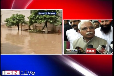 Heavy rainfall in Gurgaon, water-logging in several areas