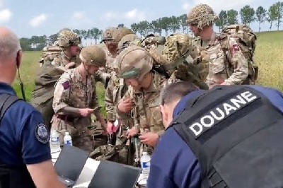 Video: French Customs Officers Check Passports Of UK Paratroopers Recreating D-Day Drop Near Normandy