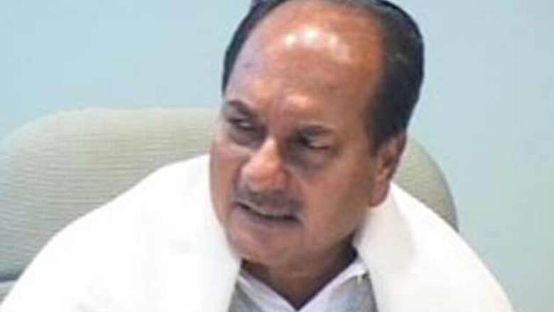 Antony panel submits report on Congress's poll debacle to Sonia Gandhi