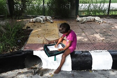 Indian Couple Run Street-side Classes For Poor Students