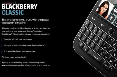 BlackBerry teases Bold-like Classic smartphone; coming later this year