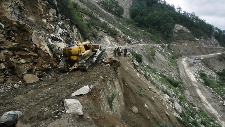 2 Drivers Missing after Heavy Earth Moving Machines Fall into Gorge During Landslide in Uttarakhand