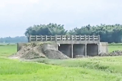 35-Foot Long Bridge Built At Rs 3 Crore In Bihar Standing Alone In Open Field With No Roads On Either Side