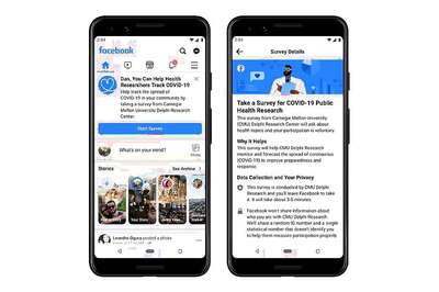 Facebook and Carnegie Mellon Have a New COVID-19 Survey Called Data For Good