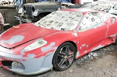 Ferrari F430 Worth Crores Gets Repainted at a Local Garage in India