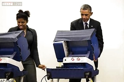 'Girlfriend' crack makes Barack Obama voting all laughs