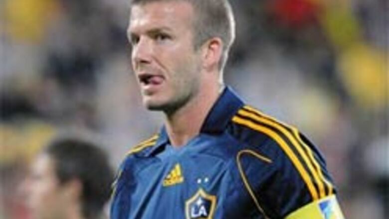 Souvenirs of Beckham visit hit auction sites