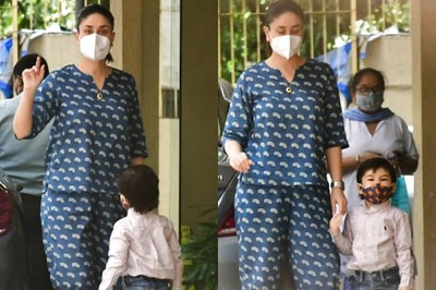 Kareena Kapoor Khan Looks Super Stylish As She Pays a Visit to Karisma Kapoor With Son Taimur