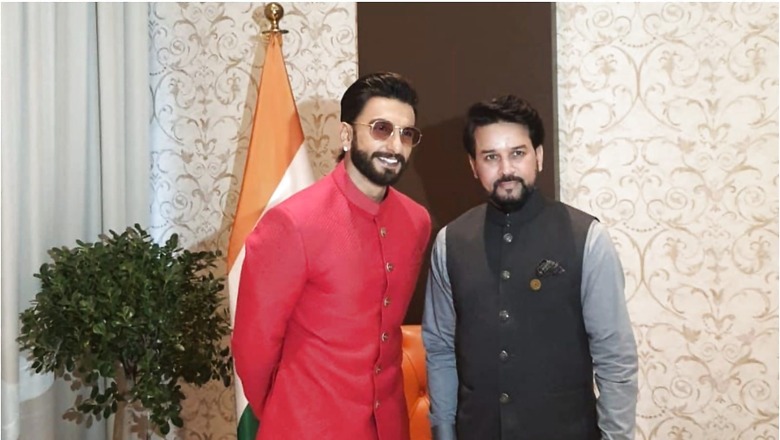 Ranveer Singh Shakes a Leg With Union Minister Anurag Thakur, Video Wins Hearts On Internet