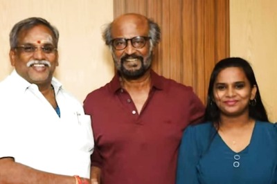 Rajinikanth Meets Puducherry Assembly Speaker R Selvam On The Sets Of Laal Salaam