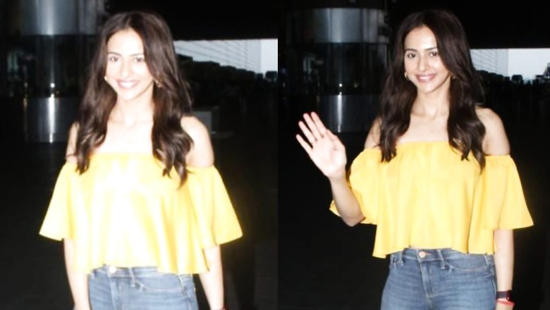 Rakul Preet Singh Looks Smart In Cool Casuals, Asks Paparazzi If They Watched Cuttputli; Watch Video