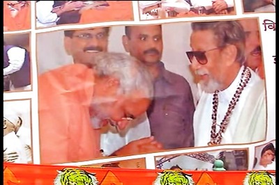 Shiv Sena removes controversial poster showing Modi, other BJP leaders bowing before Bal Thackeray
