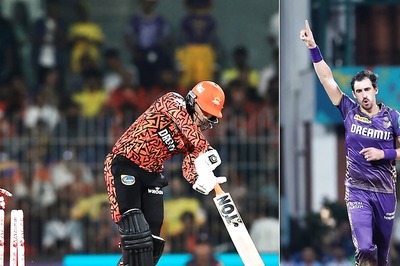 Mitchell Starc Bowls an Absolute Ripper to Clean Up Abhishek Sharma in 1st Over of IPL 2024 Final: WATCH