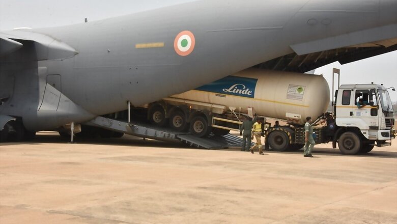 IAF Brings Six Empty Cryogenic Oxygen Containers from Dubai, Plans Afoot to Bring More