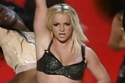 Britney is dancing away her blues with kids