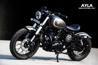 This Royal Enfield Classic 350 Modified Into a Bobber Demands a Second Glance
