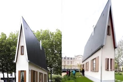 France Is Home To The World's Narrowest House Built By Architect Erwin Wurm