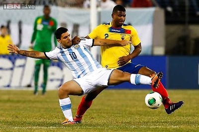 Argentina, without Messi, held 0-0 by Ecuador