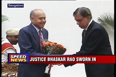 Ex-judge Bhaskar Rao sworn in as Karnataka Lokayukta