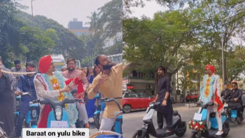 Bengaluru Groom Ditches 'Ghodi' For Yulu Bike, Arrives With Baraatis on Electric Scooters