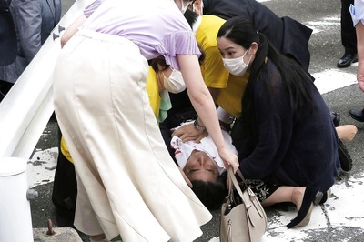 WATCH: The Exact Moment Shinzo Abe Was Shot, Ex-Japan PM Seen Collapsing After 'Puff of Smoke'