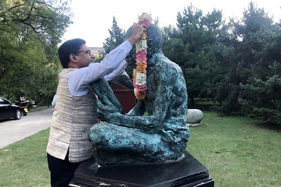 Indian Ambassador to China Vikram Misri Pays Tributes to Mahatma Gandhi