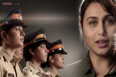 Watch: Young girls and women cops join Rani Mukerji as she sings the national anthem in 'Mardaani'