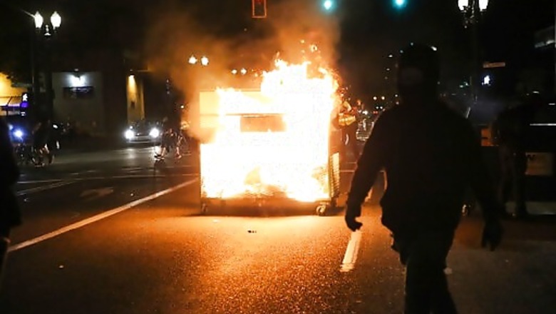 Portland Protesters Set Fire To Building, Police Arrest 25