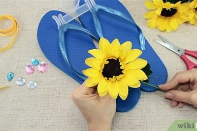 How to Make Flower Flip Flops
