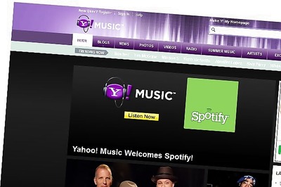 Yahoo teams up with Spotify for on-demand music