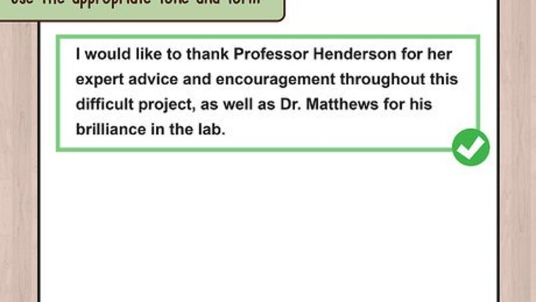 How to Write Acknowledgements