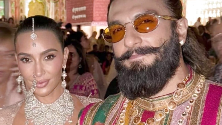 Ranveer Singh Poses With Kim Kardashian at the Ambani Wedding, Breaks the Internet | See Pic