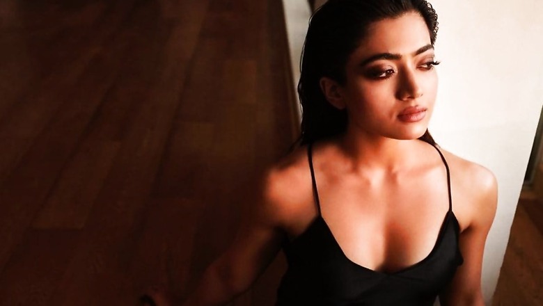 Sexy! Rashmika Mandanna Flaunts Cleavage in Short Black Dress, Hot Photo Goes Viral
