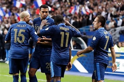 France crush Belarus 3-1 in World Cup qualifiers