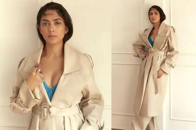 SEXY! Murnal Thakur Oozes Oomph in an Oversized Trench Coat and Bralette Look