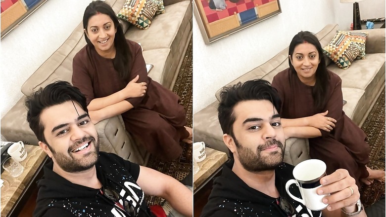 Smriti Irani Serves Maniesh Paul Kadha Instead of Tea, Has New Fitter Look in Selfie
