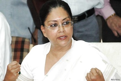 Gehlot govt stalling development activities in villages: Vasundhara Raje