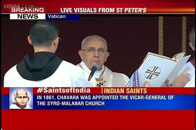 Live: Father Kuriakose Chavara and Sister Euphrasia have been congregated as saints