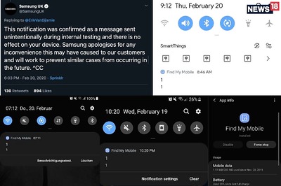 Samsung Sent a Weird 1 Notification By Mistake, And People Started to See Conspiracies
