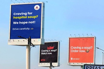 Nothing, Just Delhi Police Joining Netflix And Swiggy's ‘Billboard Fight’ With Epic Twist
