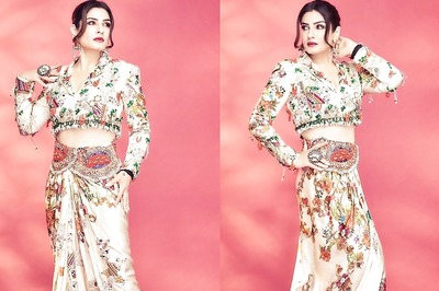 Raveena Tandon Aces The Summer Fashion Game In A Bright Silk Co-ord Set