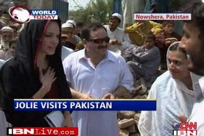 Woman 'embarrassed' to burden Jolie with her woes