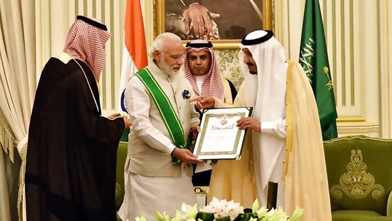 Narendra Modi conferred Saudi Arabia's highest civilian honour