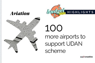 Union Budget 2020: 100 More Airports to be Made Under PM's RCS-UDAN Scheme